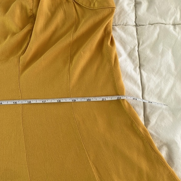 TORRID sz 2 TANK TOP MUSTARD YELLOW SWEETHEART NECKLINE ADJUSTABLE STAPS - Picture 7 of 12